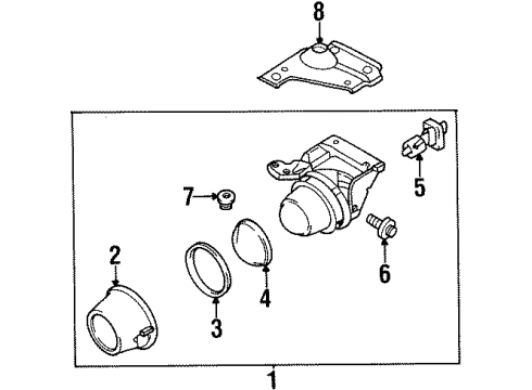 1999 Mitsubishi 3000GT Fog Lamps