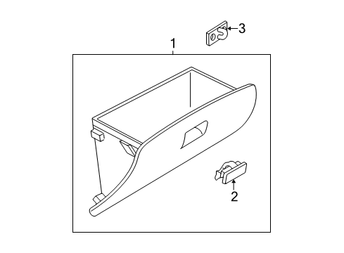 2004 Mitsubishi Lancer Glove Box