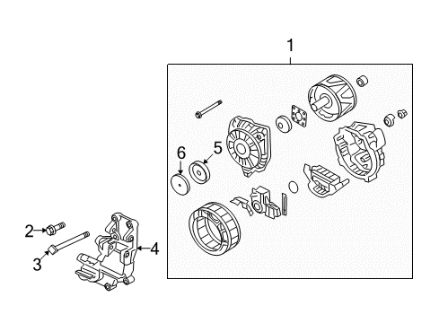 2012 Mitsubishi Lancer Alternator