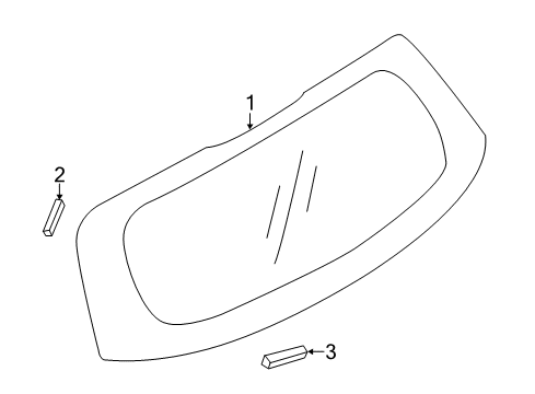 2017 Mitsubishi Mirage Glass - Lift Gate