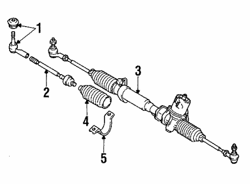 1992 Mitsubishi Diamante Steering Gear & Linkage