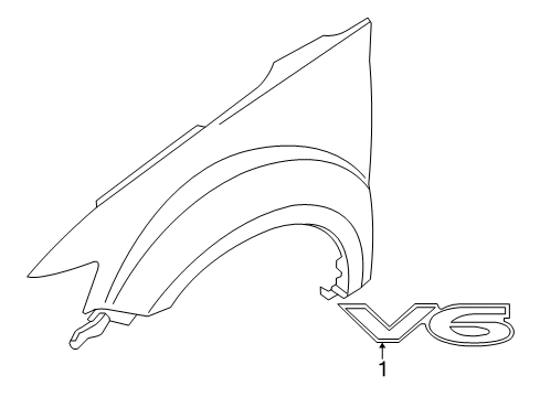 2012 Mitsubishi Outlander Exterior Trim - Fender