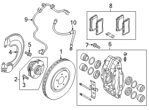 2012 Mitsubishi Lancer ABS Sensor, Driver Side Diagram for 4670A577
