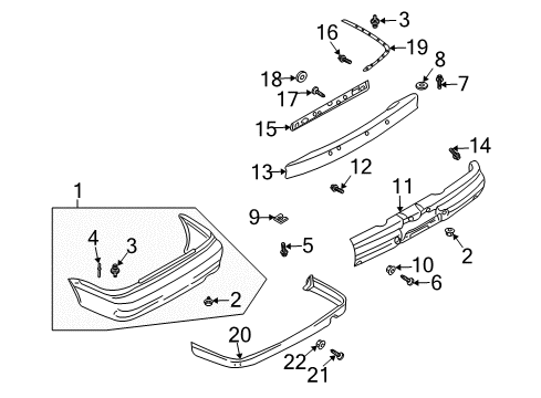 2006 Mitsubishi Lancer Absorber Diagram for MN126677