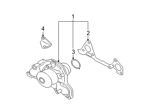 2009 Mitsubishi Galant Water Pump Diagram 2