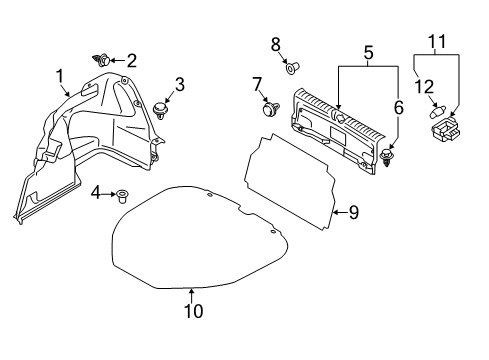 2018 Mitsubishi Mirage G4 Lamp Diagram for 8432A004