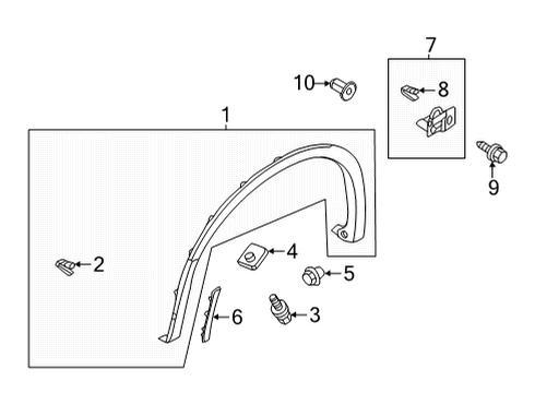 2024 Mitsubishi Outlander Exterior Trim - Fender