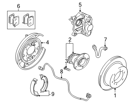 2008 Mitsubishi Lancer Parking Brake