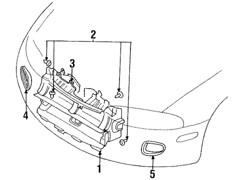 1997 Mitsubishi Eclipse Air Distribution System
