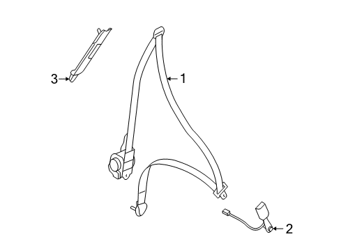 2013 Mitsubishi Lancer Front Seat Belts Diagram 2