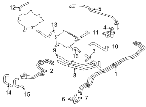 2018 Mitsubishi Outlander PHEV Inverter Cooling Components Diagram 3