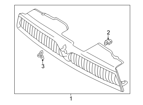 1999 Mitsubishi Galant Grille & Components