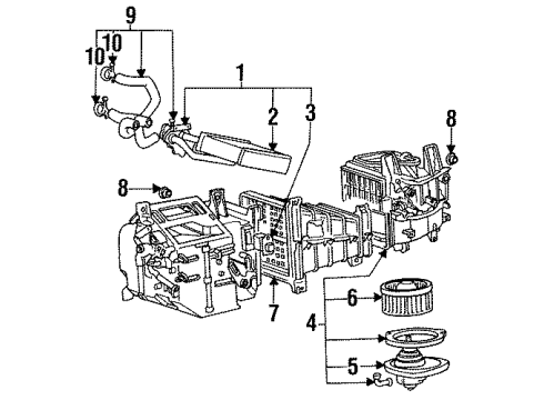 1991 Mitsubishi Galant Blower Motor & Fan