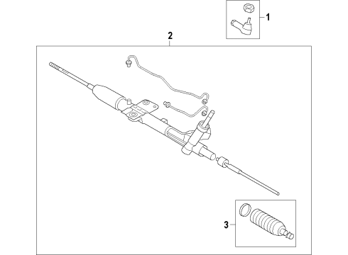 2017 Mitsubishi Lancer P/S Pump & Hoses