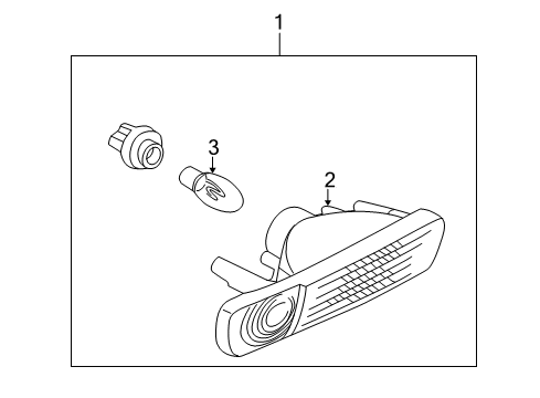 2001 Mitsubishi Montero Backup Lamps