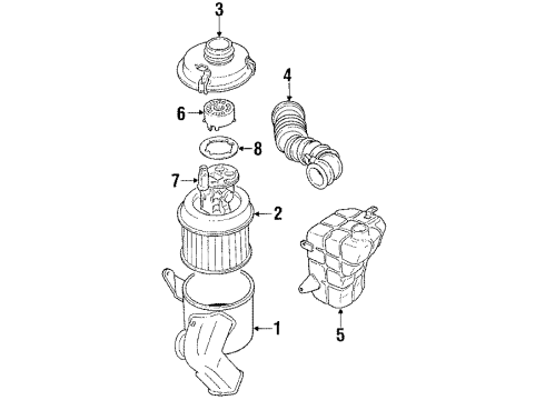 1991 Mitsubishi Eclipse Filters Diagram 3