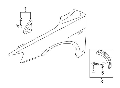 2008 Mitsubishi Lancer Exterior Trim - Fender