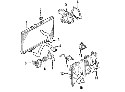 2011 Mitsubishi Galant Cooling Fan
