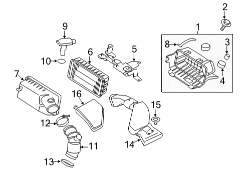 2012 Mitsubishi Outlander Air Intake