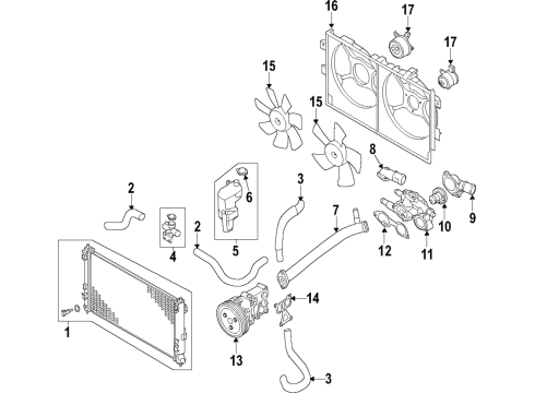 2020 Mitsubishi Outlander Sport Cooling System Diagram 2