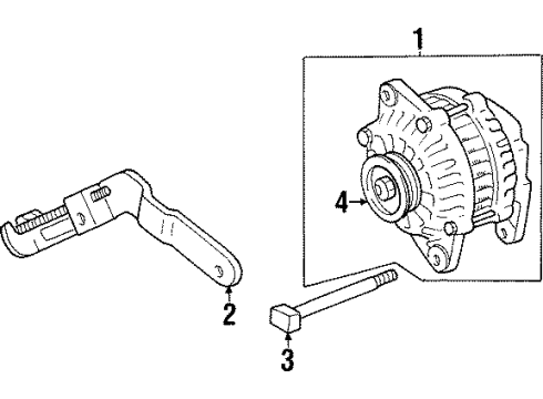 2002 Mitsubishi Mirage Alternator