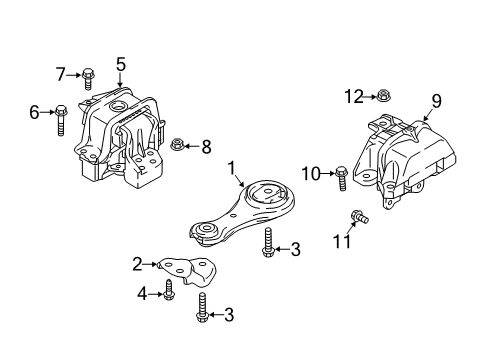 2022 Mitsubishi Eclipse Cross Engine & Trans Mounting