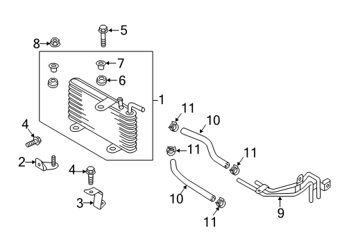 2022 Mitsubishi Eclipse Cross Trans Oil Cooler