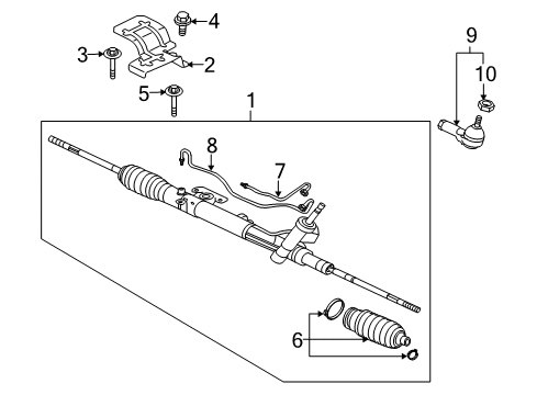 2012 Mitsubishi Outlander Steering Gear & Linkage