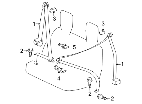 2008 Mitsubishi Outlander Seat Belt