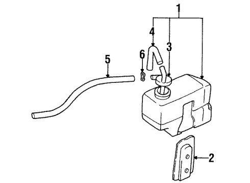 1996 Mitsubishi Eclipse Coolant Reservoir Diagram 2