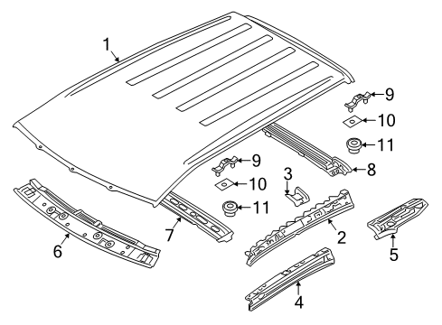 2020 Mitsubishi Outlander Sport Roof & Components