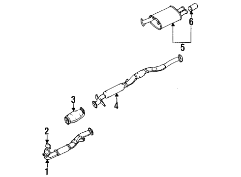 1997 Mitsubishi Eclipse Exhaust Components