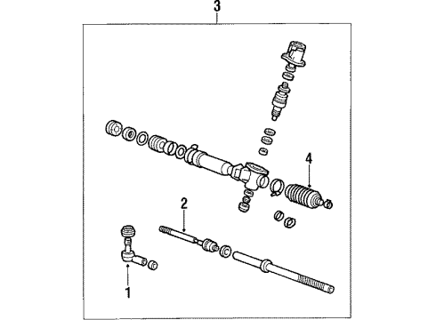 1990 Mitsubishi Sigma Steering Gear & Linkage