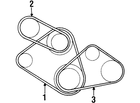 1996 Mitsubishi Eclipse Belts Diagram 2