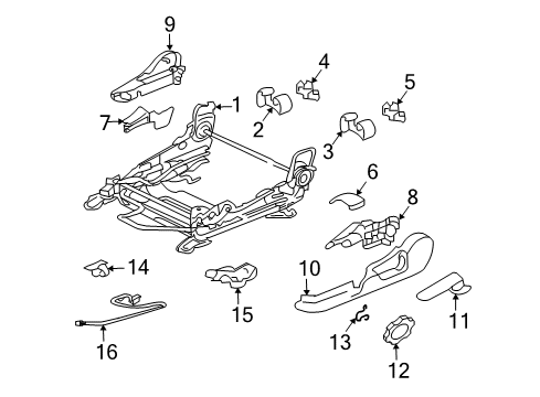 2011 Mitsubishi Eclipse Tracks & Components Diagram 2
