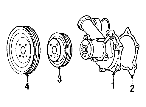 1996 Mitsubishi Eclipse Water Pump Diagram 3