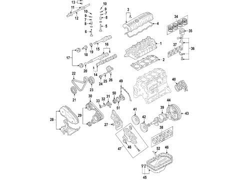 1984 Mitsubishi Mighty Max Valve Seals Diagram for MD197467