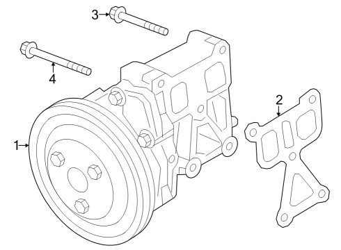 2023 Mitsubishi Outlander PHEV Water Pump Diagram for 1300A196