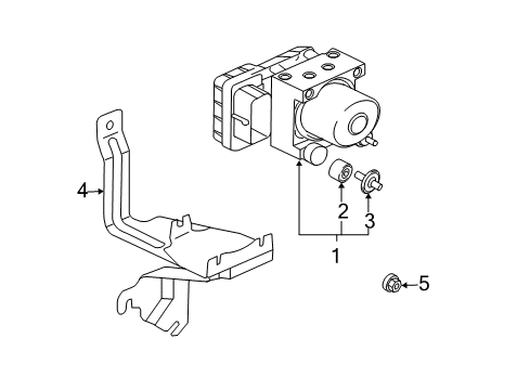 2005 Mitsubishi Endeavor ABS Components