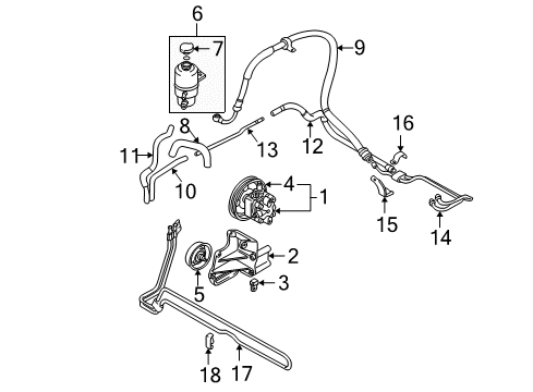 2002 Mitsubishi Eclipse Belts & Pulleys - Maintenance Diagram 3