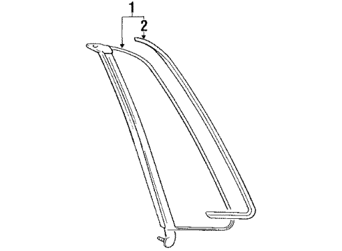 1990 Mitsubishi Sigma Back Glass