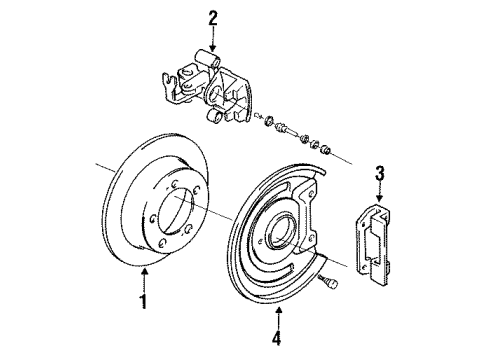 1993 Mitsubishi Eclipse Rear Brakes Diagram