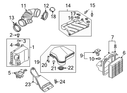 2005 Mitsubishi Outlander Air Intake