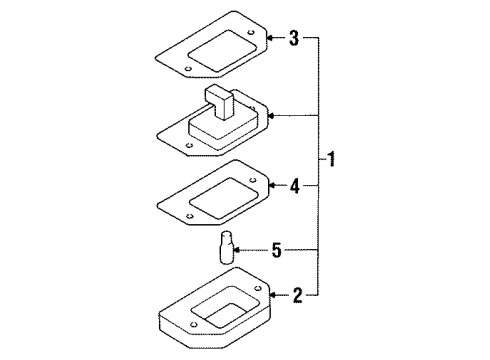 1992 Mitsubishi Diamante Bulbs Diagram 2