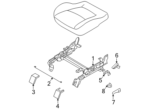 1998 Mitsubishi Montero Sport Tracks & Components Diagram 2