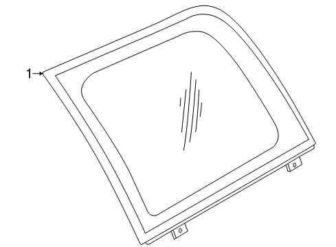 2005 Mitsubishi Outlander Glass & Hardware - Quarter Panel
