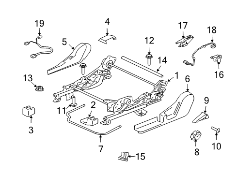 2005 Mitsubishi Outlander Tracks & Components Diagram 2