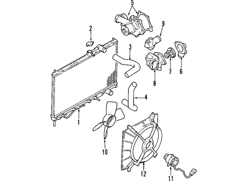 1998 Mitsubishi Galant Cooling System