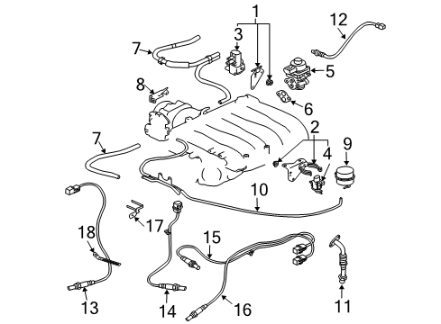 2005 Mitsubishi Montero EGR System