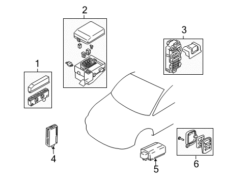 2005 Mitsubishi Outlander Anti-Theft Components